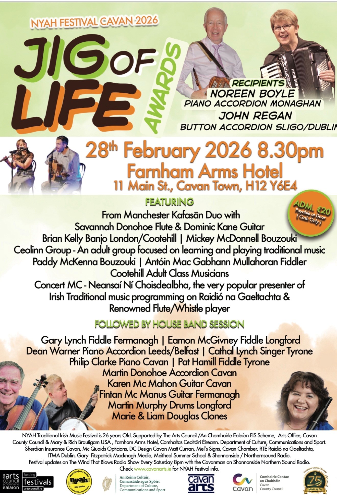 NYAH Festival Cavan - Jig Of Life Awards